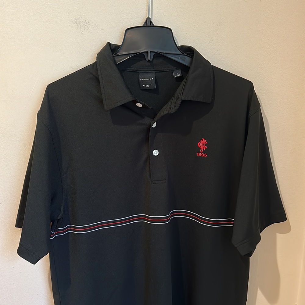 Dunning Men’s Black Golf Polo Size L